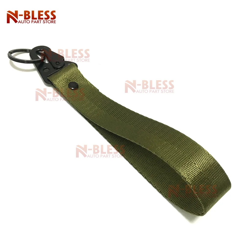 

1pc Universal Car Keychain Lanyard Hanging Strap Key Rope with Clip Buckle Quick Release Key Chain Ribbon Webbing Strap