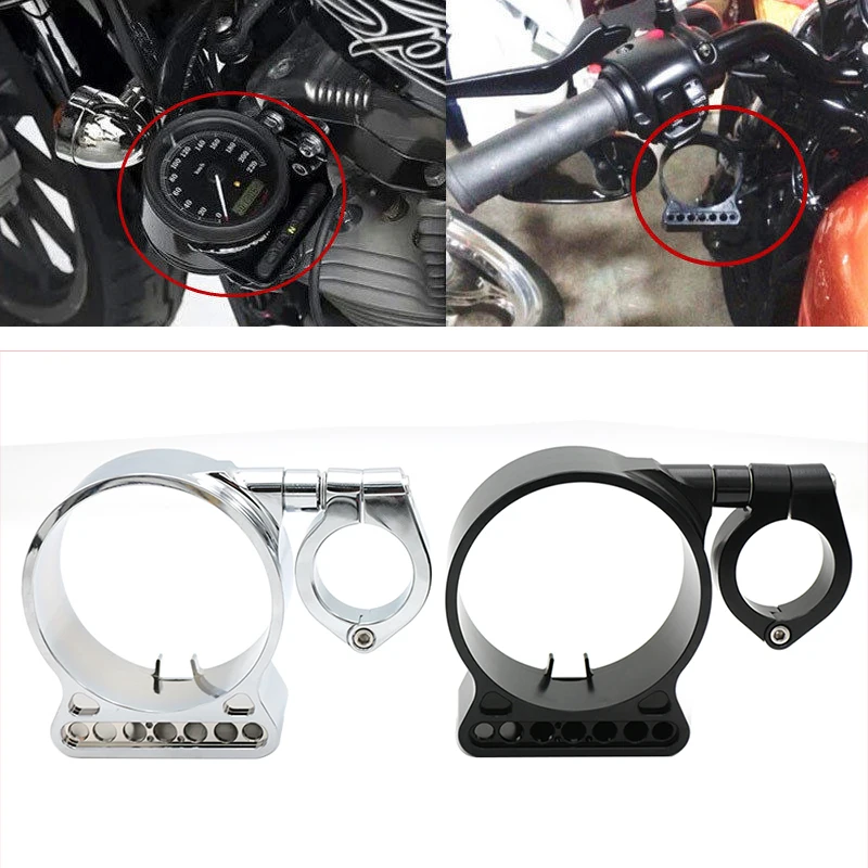 Buy Motorcycle Black CNC Speedometer Side Mount Cover