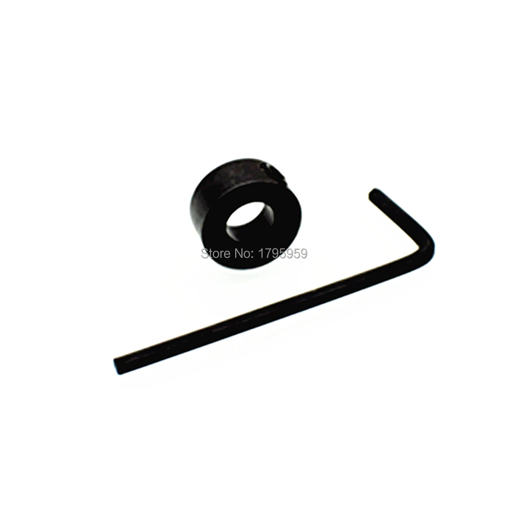 

8mm Depth Stop Collar Positioner Spacing Ring Drill Bit Locator Carbon Steel Woodworking Tool Accessories With Hex Wrench