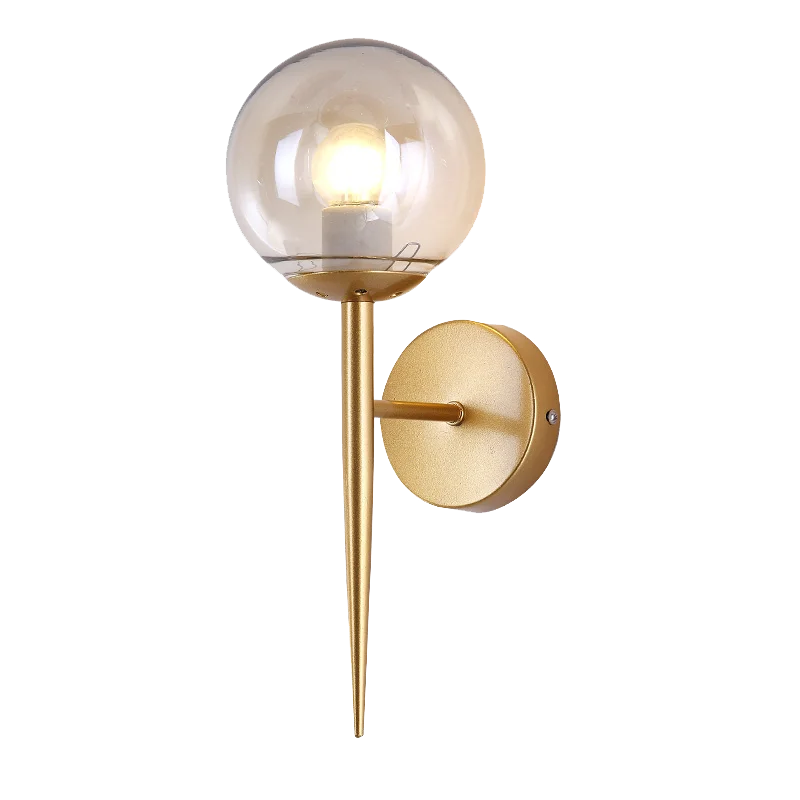 

Modern Iron LED light wall lamp living room bedroom wall light sconce lamp glass decor kitchen bedside sconce light wall lamps t