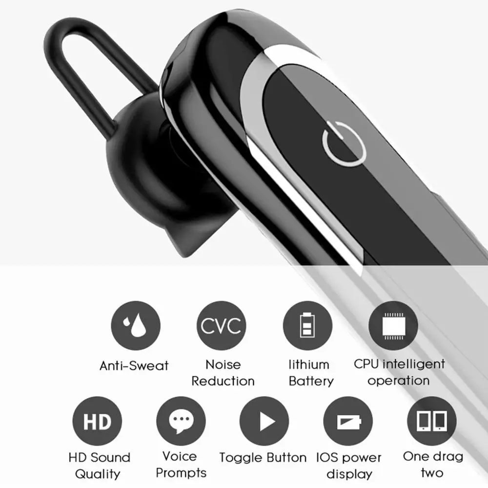 GDLYL Bluetooth наушники с микрофоном 32 часа в режиме разговора беспроводная гарнитура