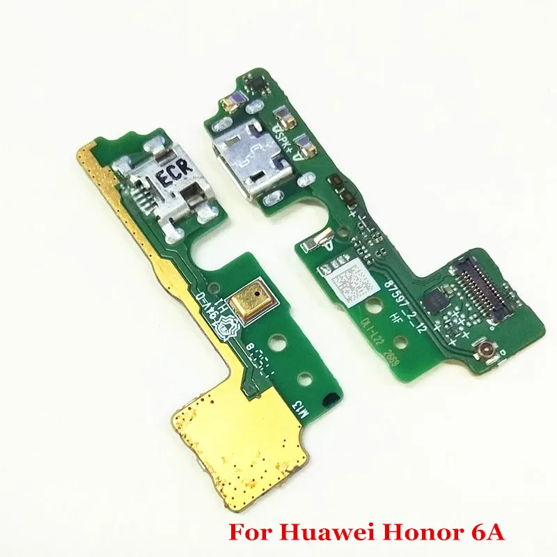

10pcs/Lot Original USB Charging Port Connector Board Flex Cable With Microphone For HuaWei Honor Play 6A