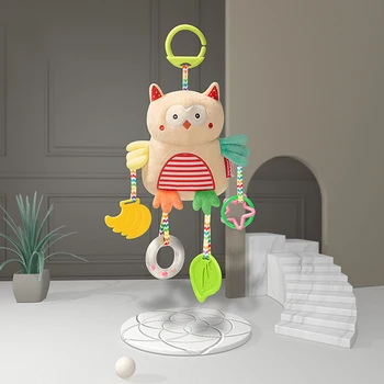 

New Born Baby Stroller plush rattle Toys Bell Bed infant Stroller Hanging Bell Educational Rattle Toys Styles Soft Toys Gift New