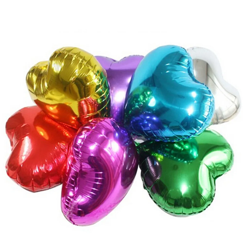 Creative Heart Shaped Aluminum 7 Color Set 45CM Aluminum Balloon