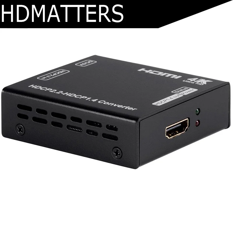 HDCP Converter UHD HDMI 2.0 HDCP 2.2 to HDCP 1.4 converter with power