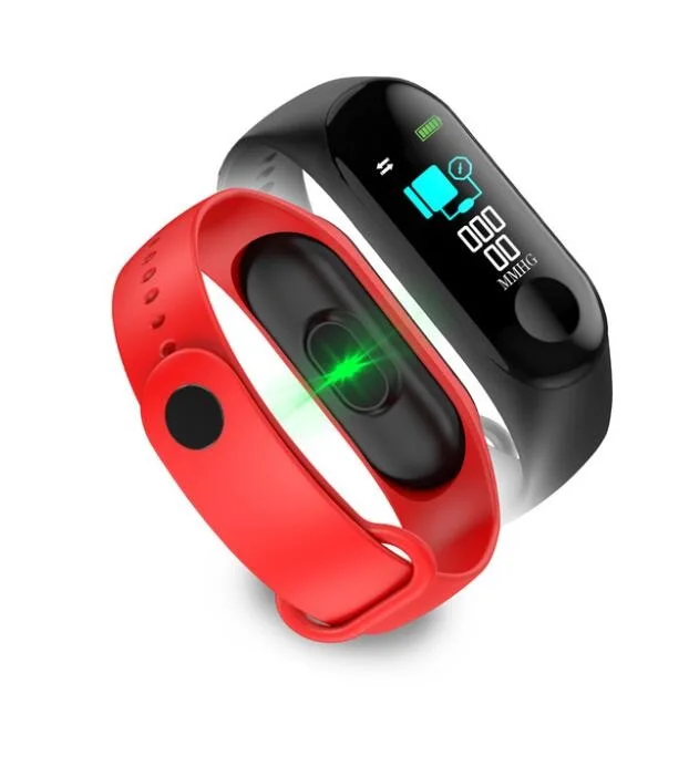 Смарт браслет M3 для фитнеса Band 3 большой сенсорный экран OLED функция сообщений