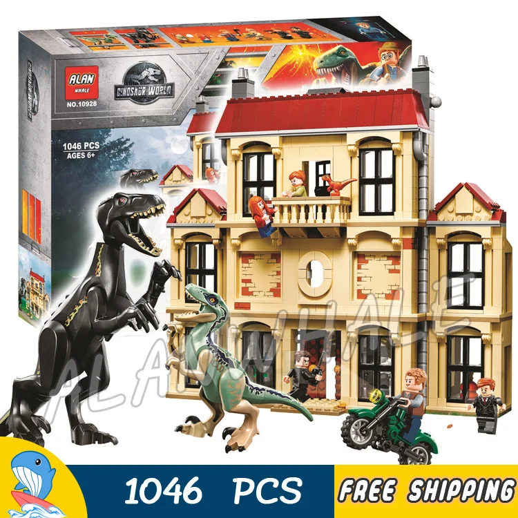 lego jurassic world indoraptor rampage at lockwood estate