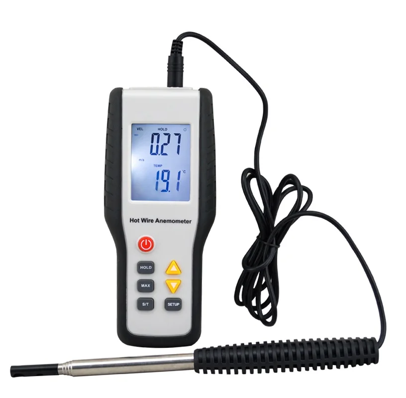 High Sensitivity Digital Portable Wind Speed Meter HT 9829 Heat