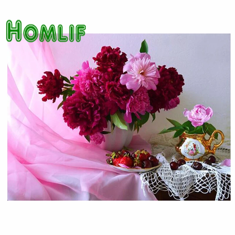 HOMLF DIY items on the table diamond painting rhinestone Diamond