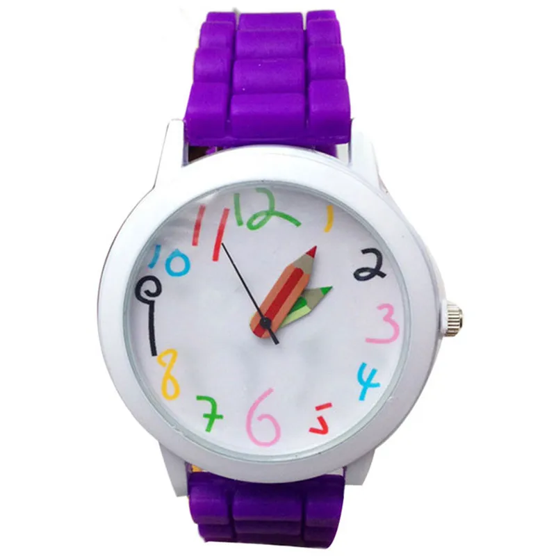 Силиконовые часы женские модные кварцевые часы унисекс для мальчиков и девочек красивые студенческие Универсальные женские часы Montre Femme - Цвет: 6
