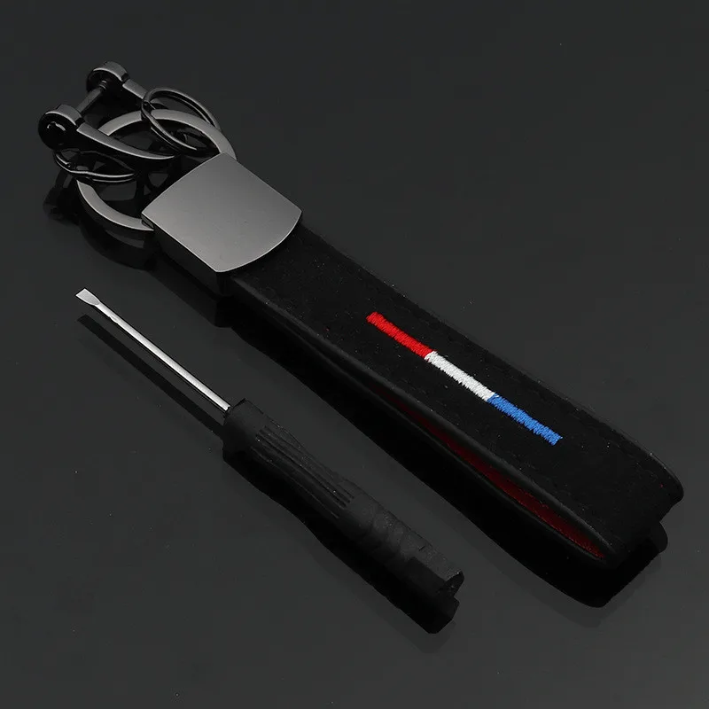 Автоматический автомобильный брелок для ключей с кожевенный кожаный брелок для ключей, Италия, Германия, Франция Флаг меховой брелок для BMW F10 F20 E36 E60 E90 X6