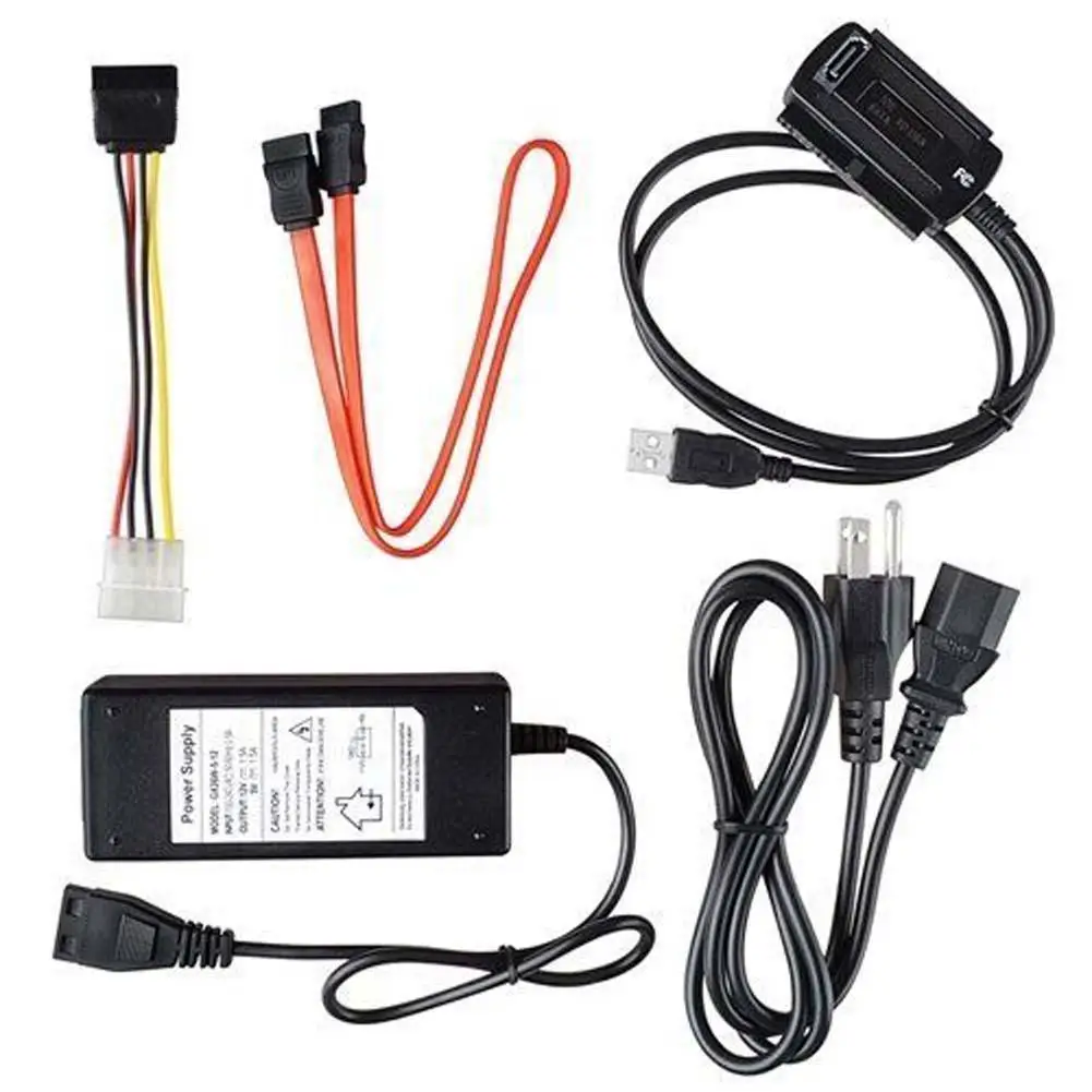 2016 Горячая Распродажа SATA/PATA/IDE к USB 2 0 адаптерному кабелю конвертера US Plug drive line для