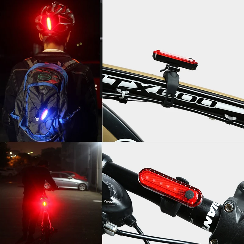 Zoomable светодиодный светильник для велосипеда 15000лм XM-L T6 светодиодный фонарь USB Перезаряжаемый фонарь 3 режима велосипедный головной светильник+ красный лазерный задний светильник