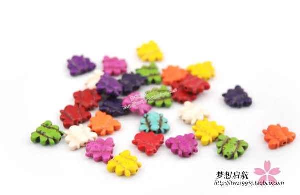 

(20 pieces/lot) 15mm Synthetic Stone bee beads bead loose beads Multi-color