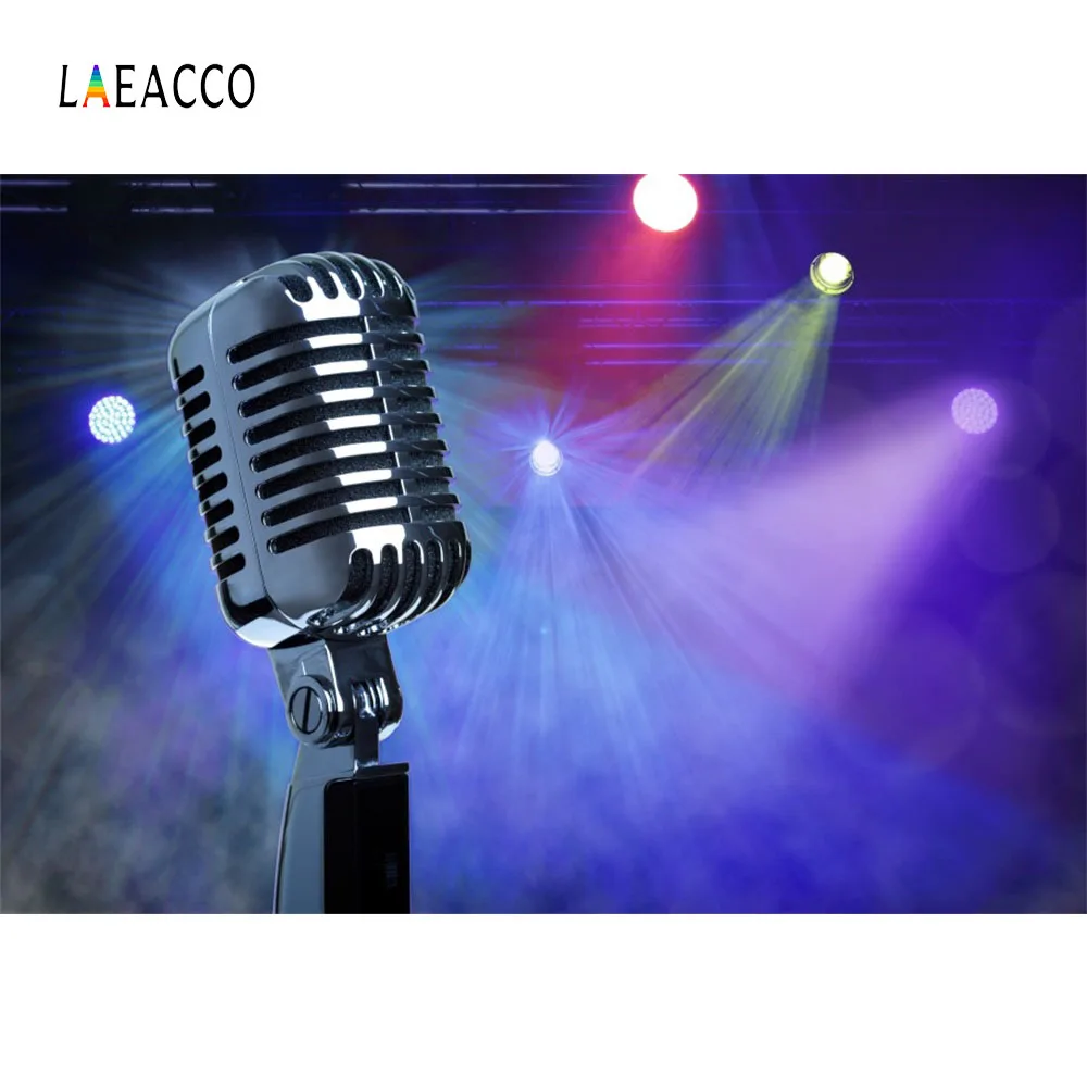 Laeacco микрофон для студийной фотосъемки|Фон фотосъёмки| |