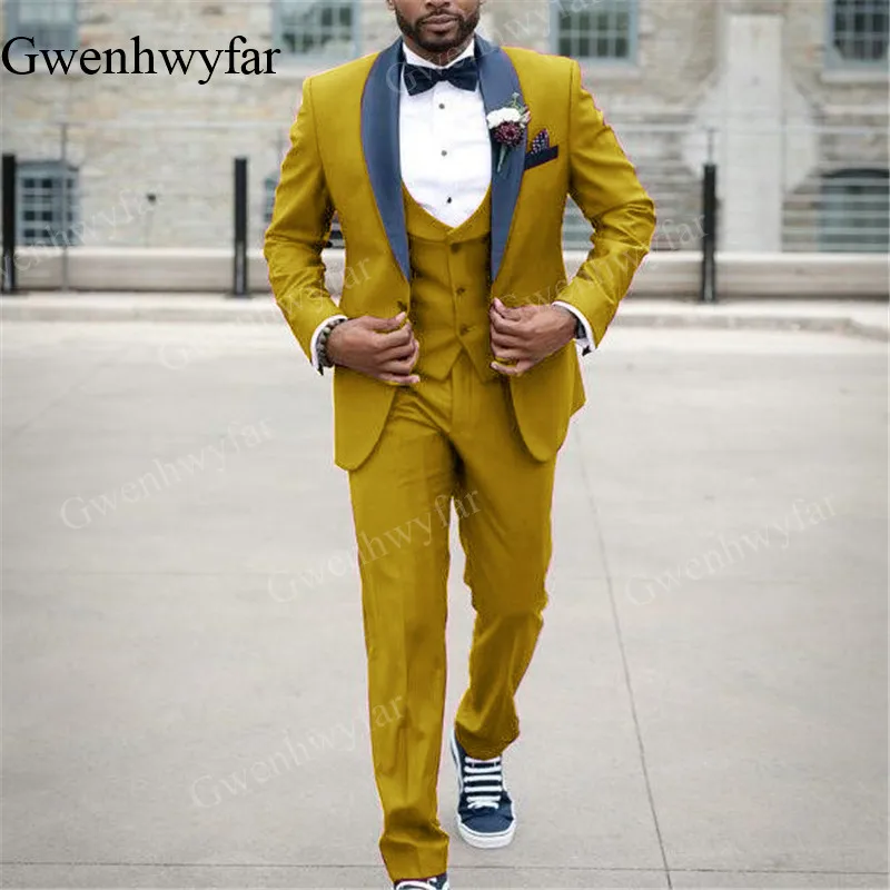 mustard tuxedo dress