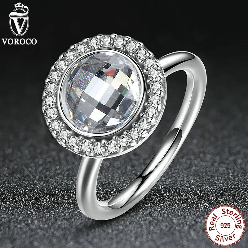 Stone Cleaners Sterling  Spring Collection 925-Sterling-Silver Primrose Brilliant Legacy White CZ Clean Stone Rings Compatible with Pandora Jewelry A7149