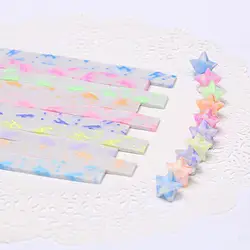 Творческий DIY сборки бумага ручной работы Светящиеся в темноте световой Lucky Star Best желание паззлы игрушки ручной работы подарки на день