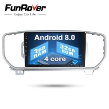 Funrover 9″ 2din Car dvd Player For KIA Sportage 2016 2017 Kx5 2G+32G navigation car radio stereo headunit car multimedia player