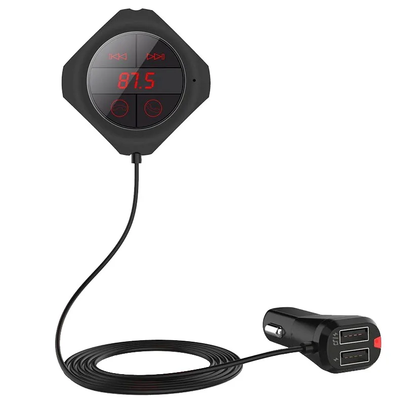 

USB Car Kit LCD SD FM Transmitter MP3 Player Magnet Wireless Bluetooth Handsfree Calling @JH