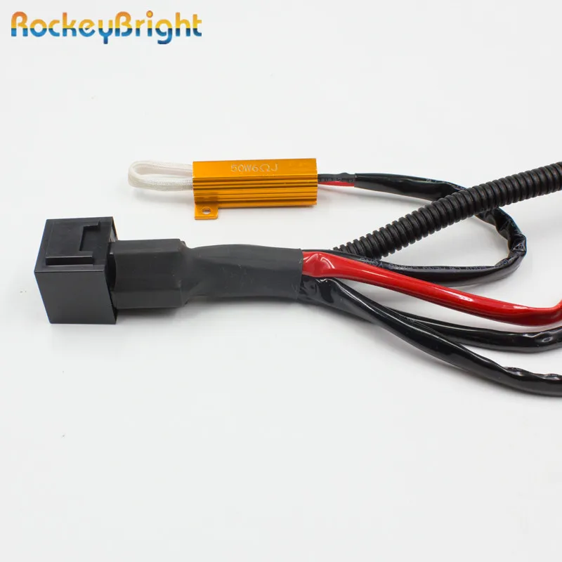 Rockeybright 1* HID переделочный комплект реле H1 H3 H4 H7 H8 H11 9005 9006 HB2 HB3 HB4 автомобильный предупреждающий компенсатор декодер резистор