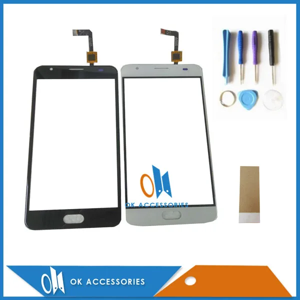 5.5 дюймов для Ulefone Мощность 2 Сенсорный экран планшета черно-белый цвет с Tapetool 1 шт./лот