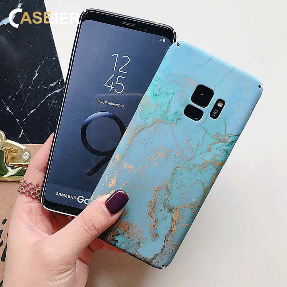 Caseier Мрамор чехол для телефона huawei P Smart Y7 2019 Матовый Жесткий из поликарбоната с