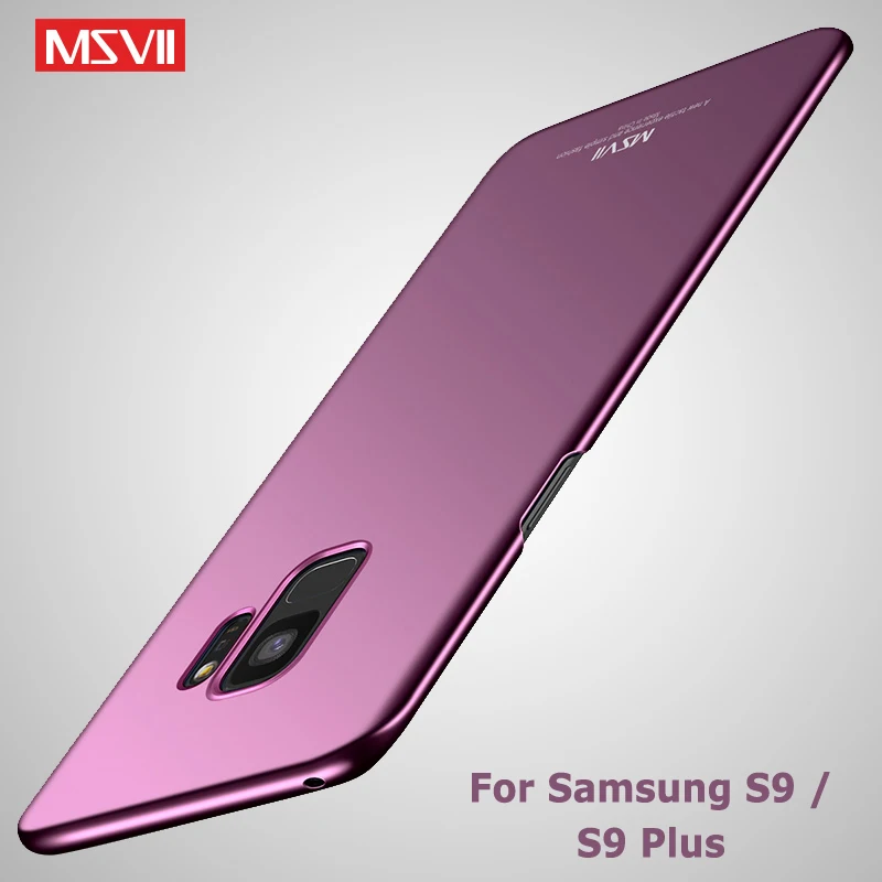 Чехол для Samsung Galaxy S9 Plus тонкий матовый чехол Msvii S 9 Жесткий из поликарбоната