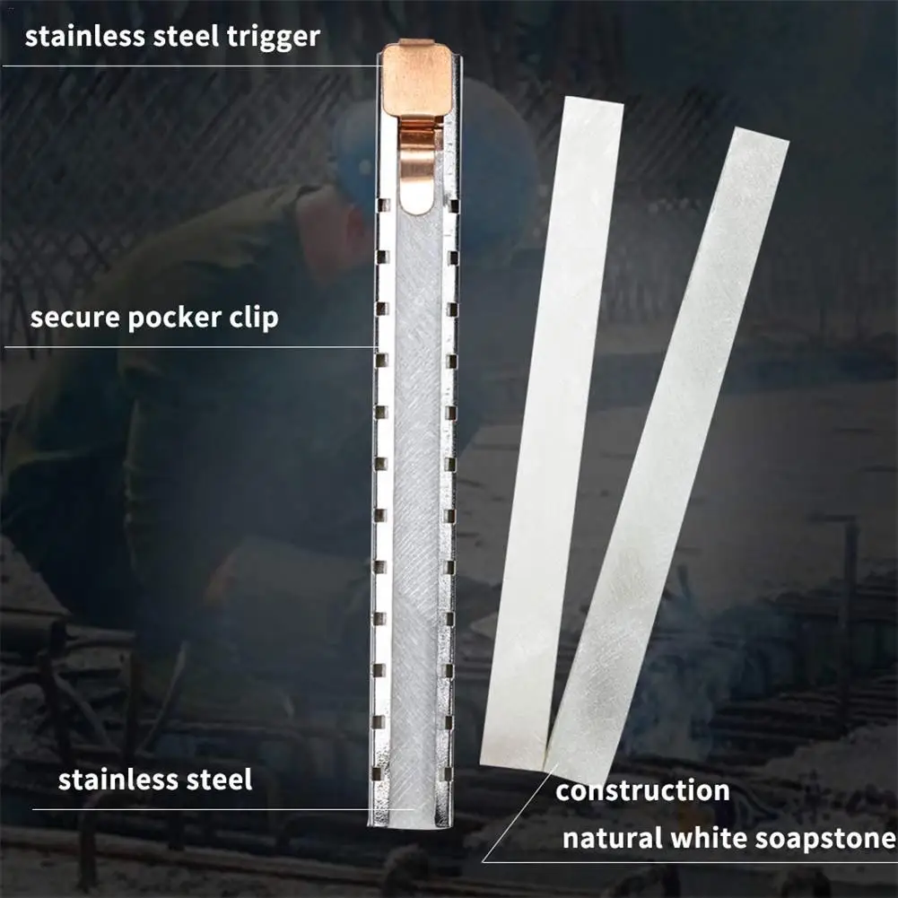 1 Set Soapstone Pens Chalk Pen Pencil Dressmakers Invisible Marking Sewing Fabric Cloth For Welding And Welders Markings