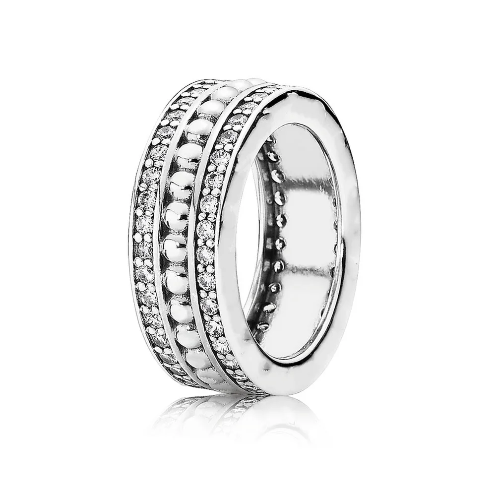 

best quality Froever Clear CZ Silver Rings 100% 925 Sterling Silver Wedding Rings For Women Joyas Charm panqiou jewelry Making