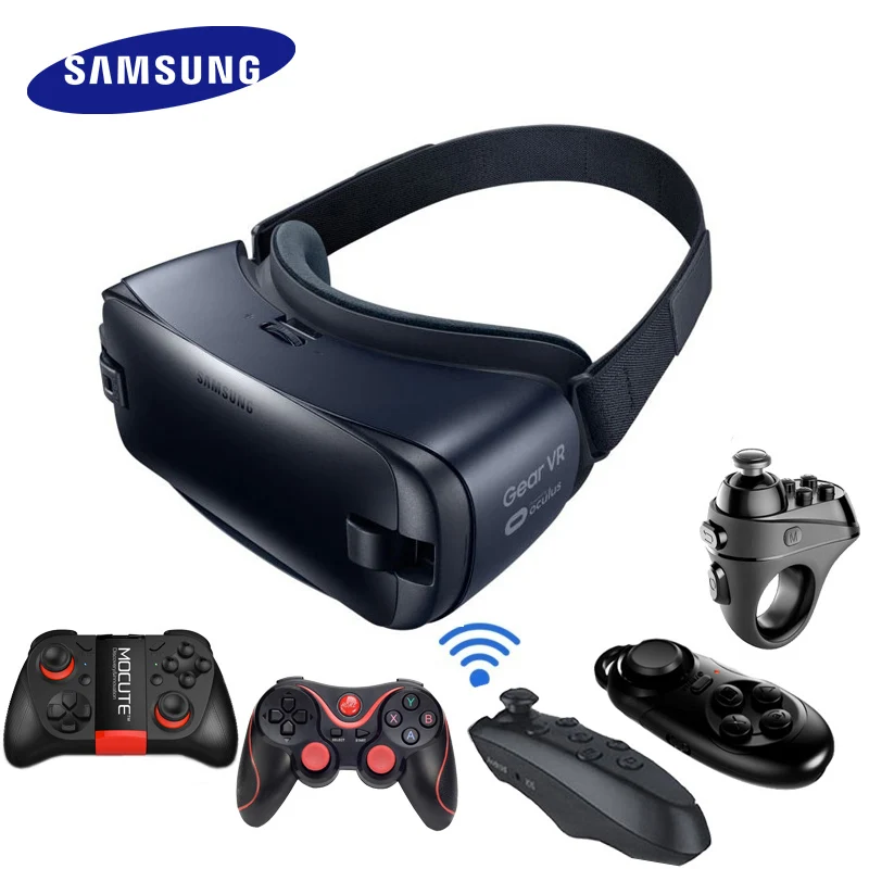 Vr 4.0 3d Glasses Gyro Sensor Virtual Reality Helmet Built Samsung Galaxy Note 7 S6 S6 Edge+ S7 S8 S8plus S9 S7edge - Pc Vr -