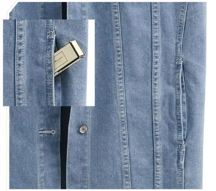 Zioksy большой размер 5XL джинсовые жилеты летние женские пальто с отложным воротником без рукавов Длинная джинсовая куртка veste femme