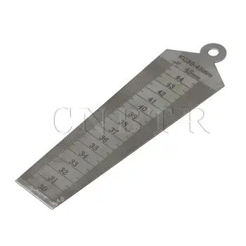 

CNBTR 30-45mm Range Stainless Steel Wedge Width Feeler Gauge Ruler Hole Width Gap Measuring Hand Tool