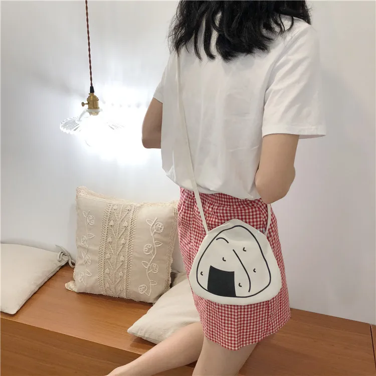 

Cute Harajuku Oblique cross bag fresh rice ball single shoulder bag soft sister student mini small mobile phone bag