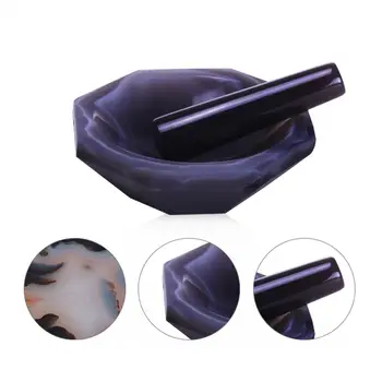 

70mm,Footed Agate Mortar & Pestle,ID 7cm,Chemistry Labware
