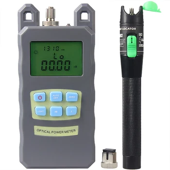 

New Optical Fiber Power Meter -70dBm~+10 dBm Fiber Optic Power And 20mW 10-20KM Visual Fault Locator Fiber Optic Cable Tester