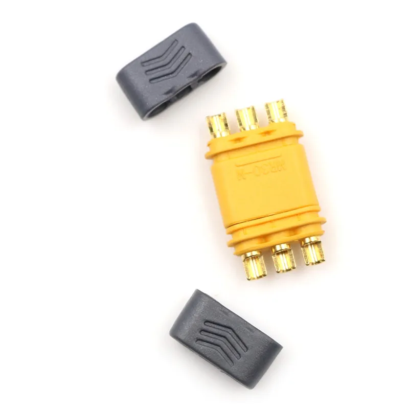 Fiche adaptateur de plaque RC Connecteur mr30 Fiche de connecteur MR30 Connecteurs RC pour moteur brushless multirotor ESC prot/ég/é contre linversion de polarit/é /à courant /élev/é 5 Paires