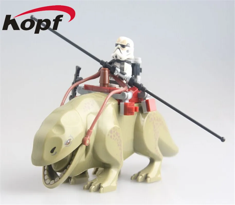 PG26 10Pcs No Box 10 шт. PG26 Wars Dewback Legacy Jabba's Rancor The Force Awakens прозрачный Штурмовик модель строительные блоки игрушки для детей - Цвет: PG26 10Pcs No Box