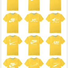 Лидер продаж пародия логотип бренда рубашки Высокое качество лучше прохладной Мужские Оригинальные футболки светился мода мужская одежда Топ продавец желтый