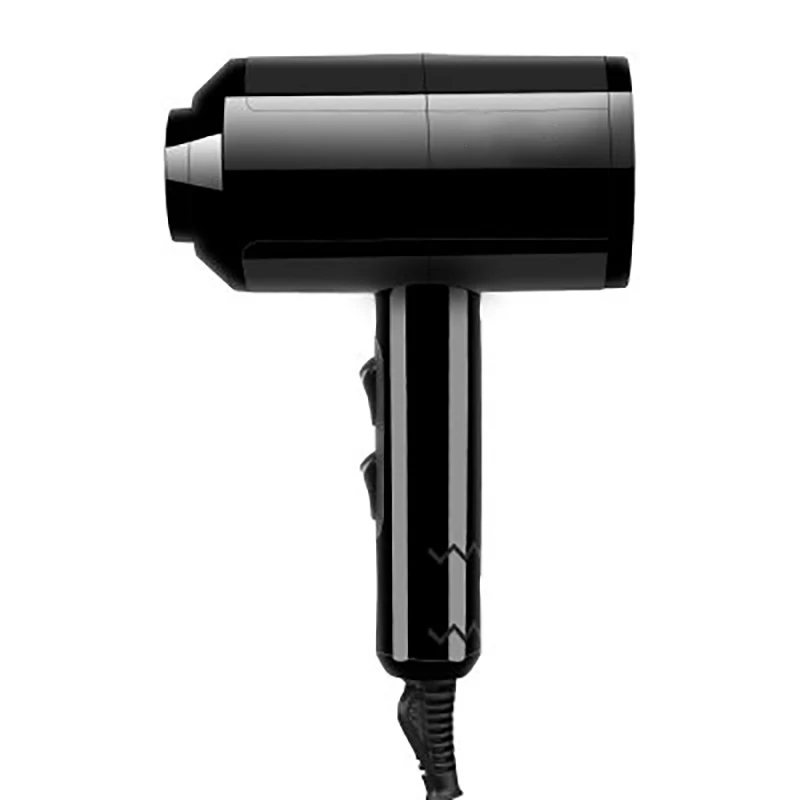 T-тип анион мини-фен мощный ветер электрическая сушилка для волос уход за волосами Быстросохнущий домашний Secador термостойкость - Цвет: Black