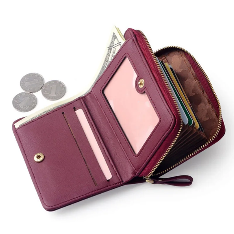 Buy Large Capacity Women Card Wallet Zipper Concertine