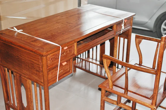 Bureau Bois Ordinateur : Table pas cher acajou bureau accueil ordinateur de bureau en bois