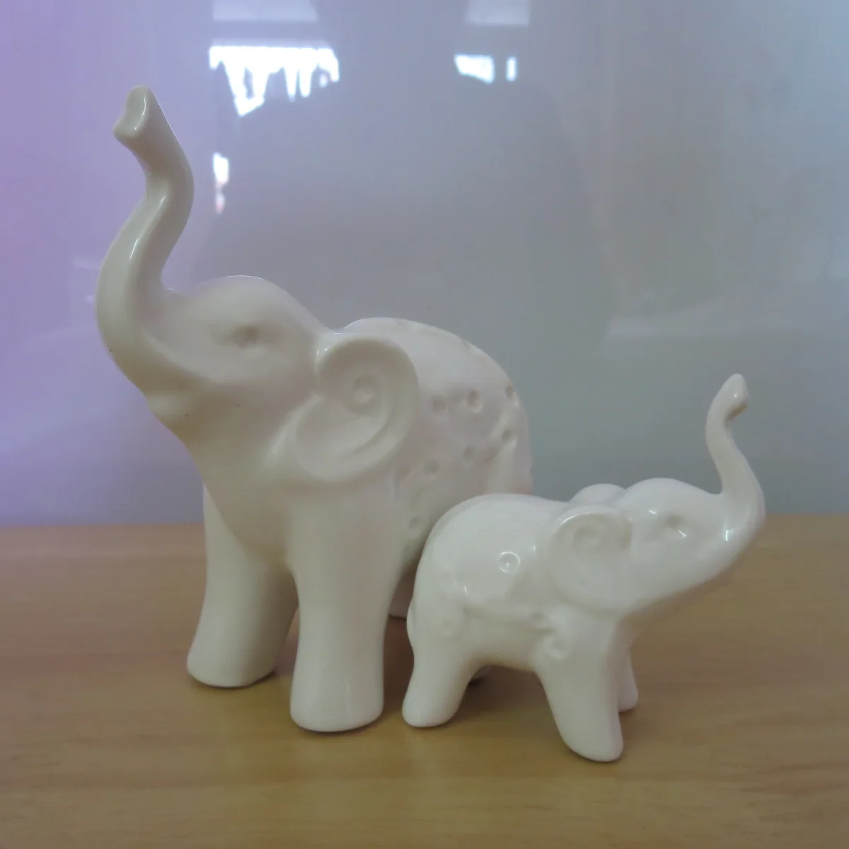 Dropship Ceramic elephants a pair Mother and child elephant arctical decoration home decor home