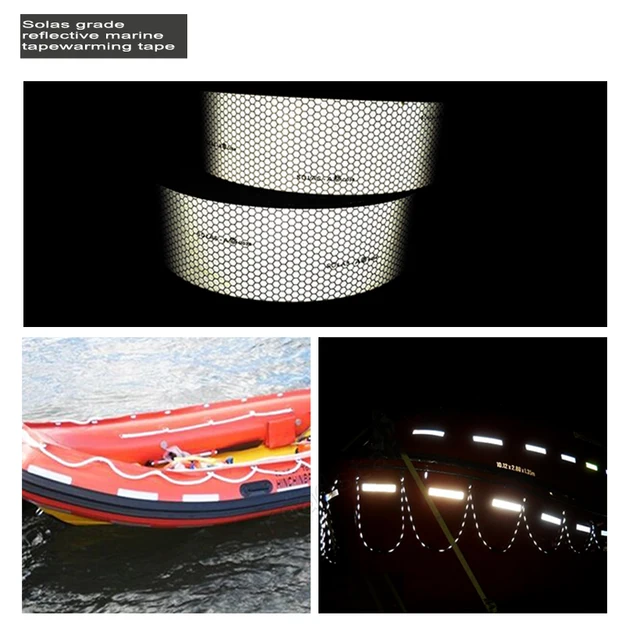 5cmx5m Self adhesive Solas Grade Marine Reflective Tape for Life Saving