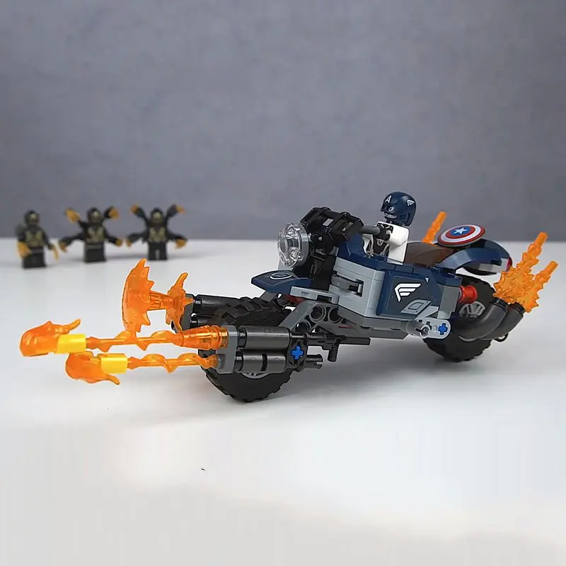

Captain America:Outriders Attack compatible legoeinglys Marvel Superhero Avengers building blocks toy for Children gift