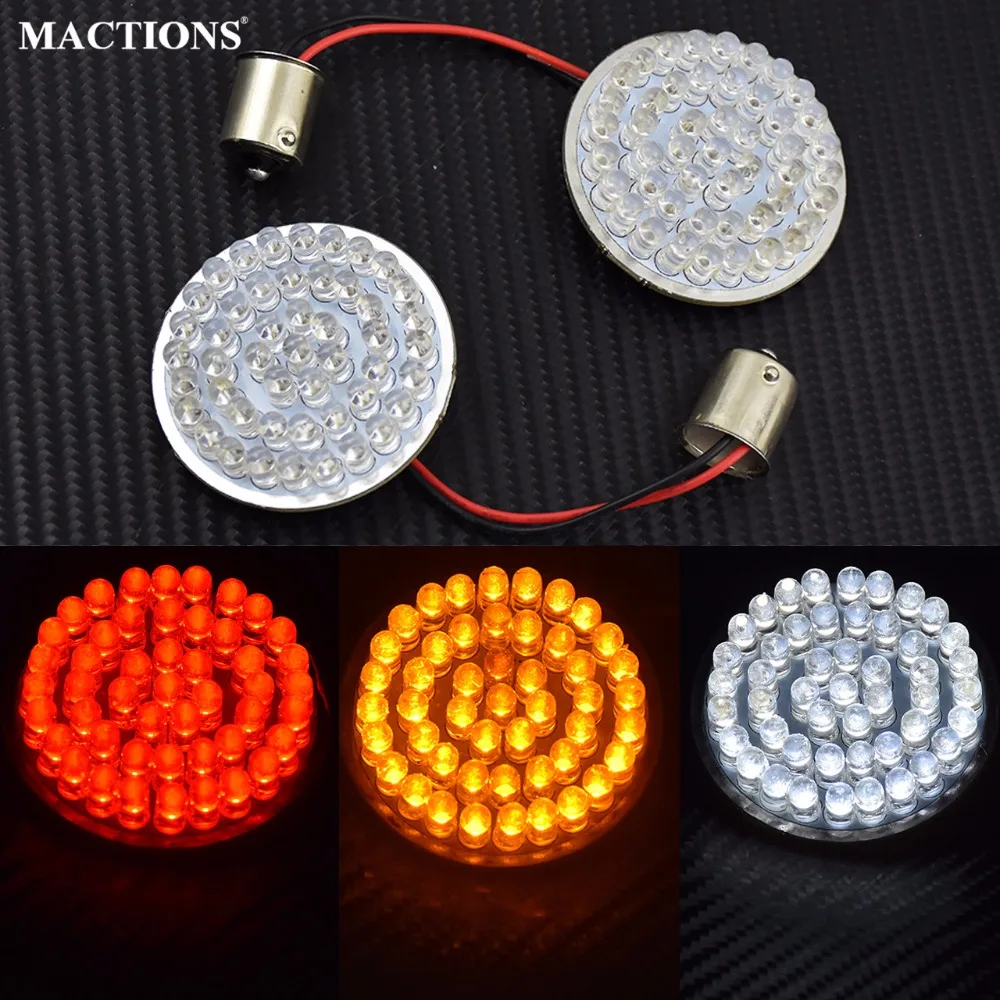 Indicadora de Sinal Led para Harley Mactions Motocicleta Volta Sportster xl 883 1200 Ferro Superlow Softail Dyna Touring Cvo Luz 1156