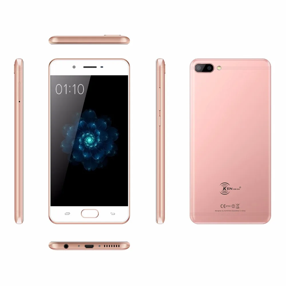 KENXINDA X6 5 Inch Mobile Phone Android 7.0 Celular Quad Core 3G+32G 13MP Dual Back Camera Fingerprint 4G LTE Smartphone 3500mAh
