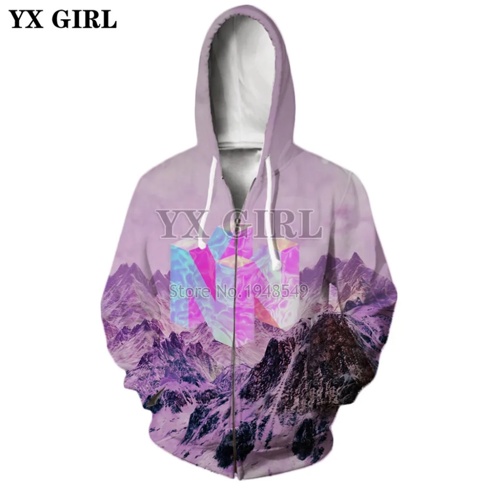 n64 vaporwave hoodie