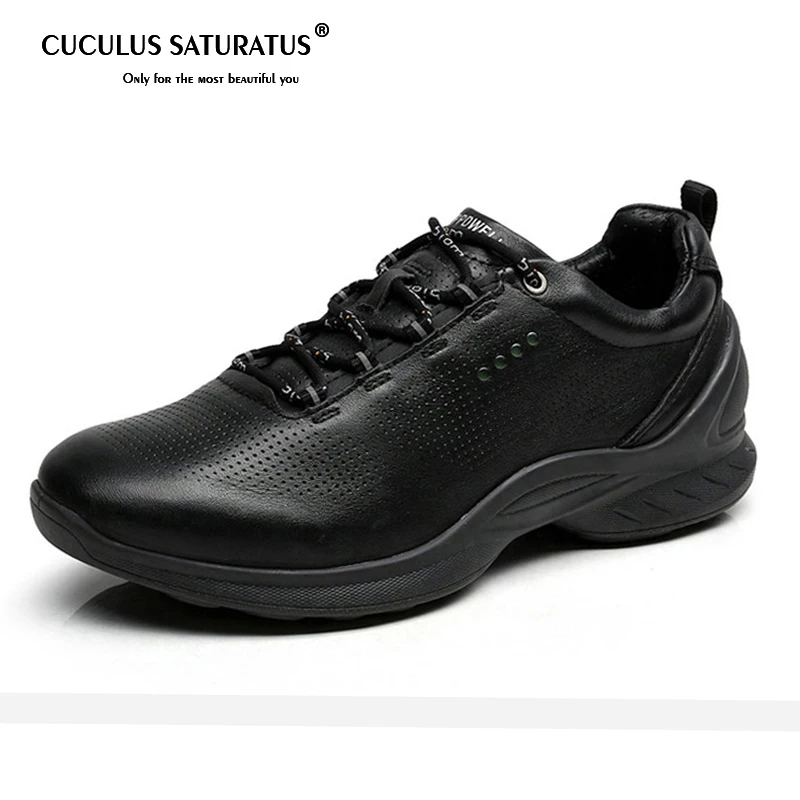 baratas Outono Inverno Sapatos de couro Genuíno Homem Correndo Sapatos Sapatos de Neve Sapatos de Desporto de Lazer Ao Ar Livre Tênis Zapatillas Mujer 837514