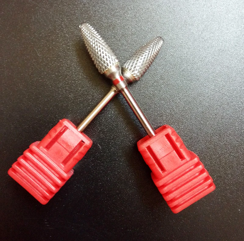Arquivo de Unha Professional Carbide Profissional Carboneto Unha Broca Bit Fino Topo Elétrica Buffer 602001 Vermelho 10 Pieces3 - 32 9 Cheap Equipamento de unhas artísticas